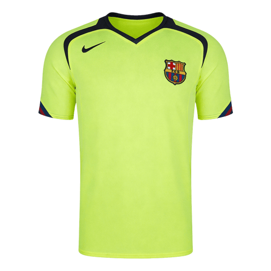 Barcelona Idegenbeli Retro Futball Mez 2005/06 Zöld