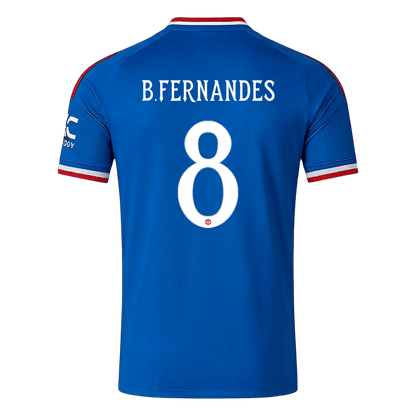 B. FERNANDES #8 Manchester United Idegenbeli Mez 2026/27 Kék