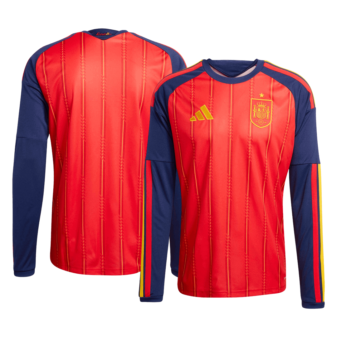 Spain Hazai Hosszú Ujjú Világbajnoki Mez 2026 Piros