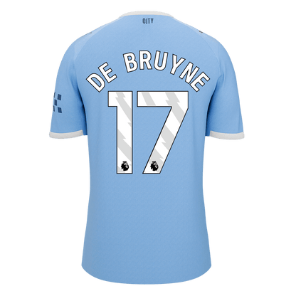 DE BRUYNE #17 Manchester City Otthoni Futball Mez 2025/26 Kék