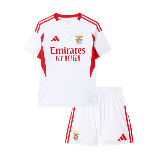 Gyerek Benfica 
 Idegenbeli Harmadik 
Mez 
 
2025/26 
 Fehér