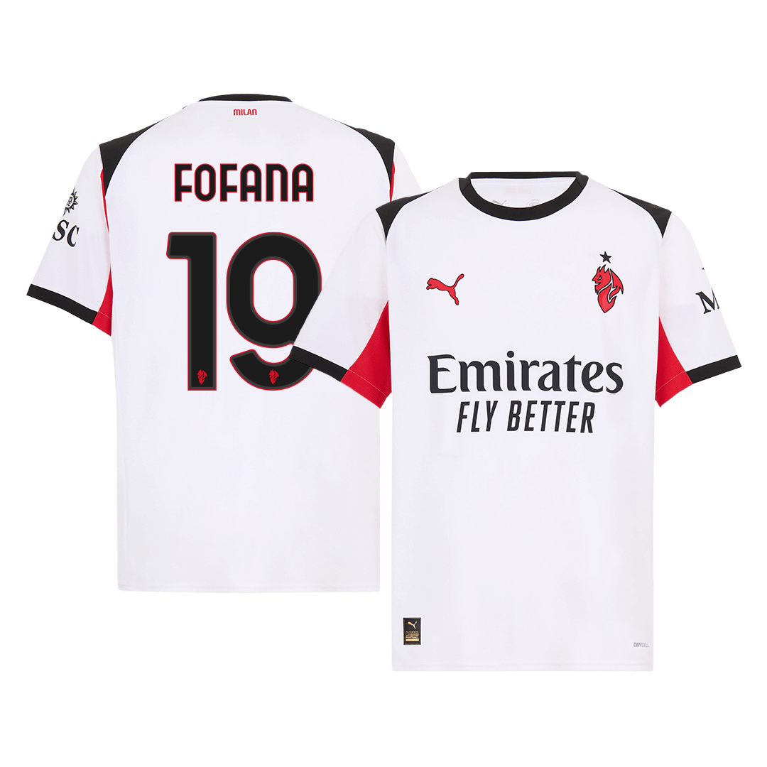 FOFANA #19 AC Milan Idegenbeli Mez 2025/26 Fehér