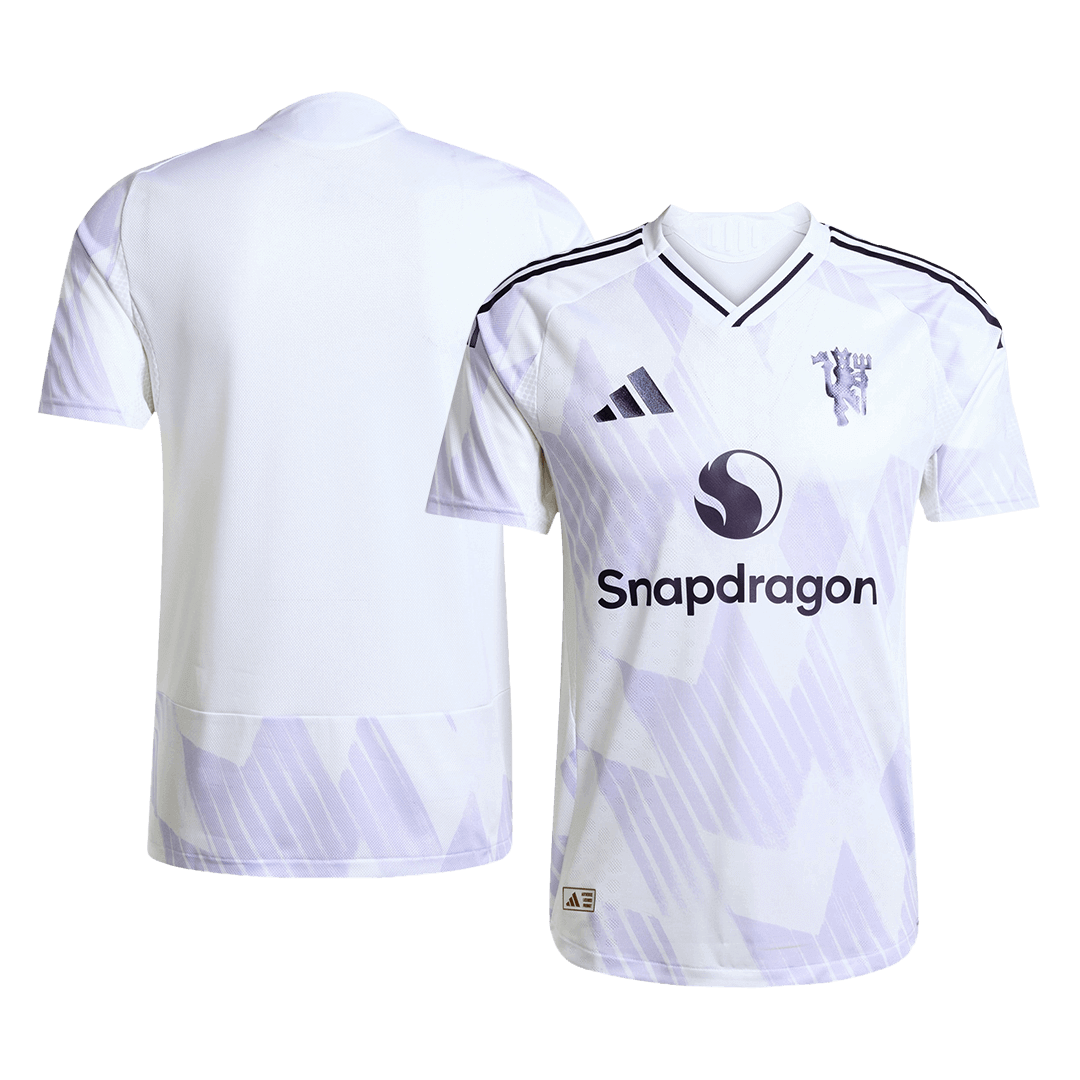 Hiteles Manchester United Idegenbeli Soccer Mez 2025/26 Fehér