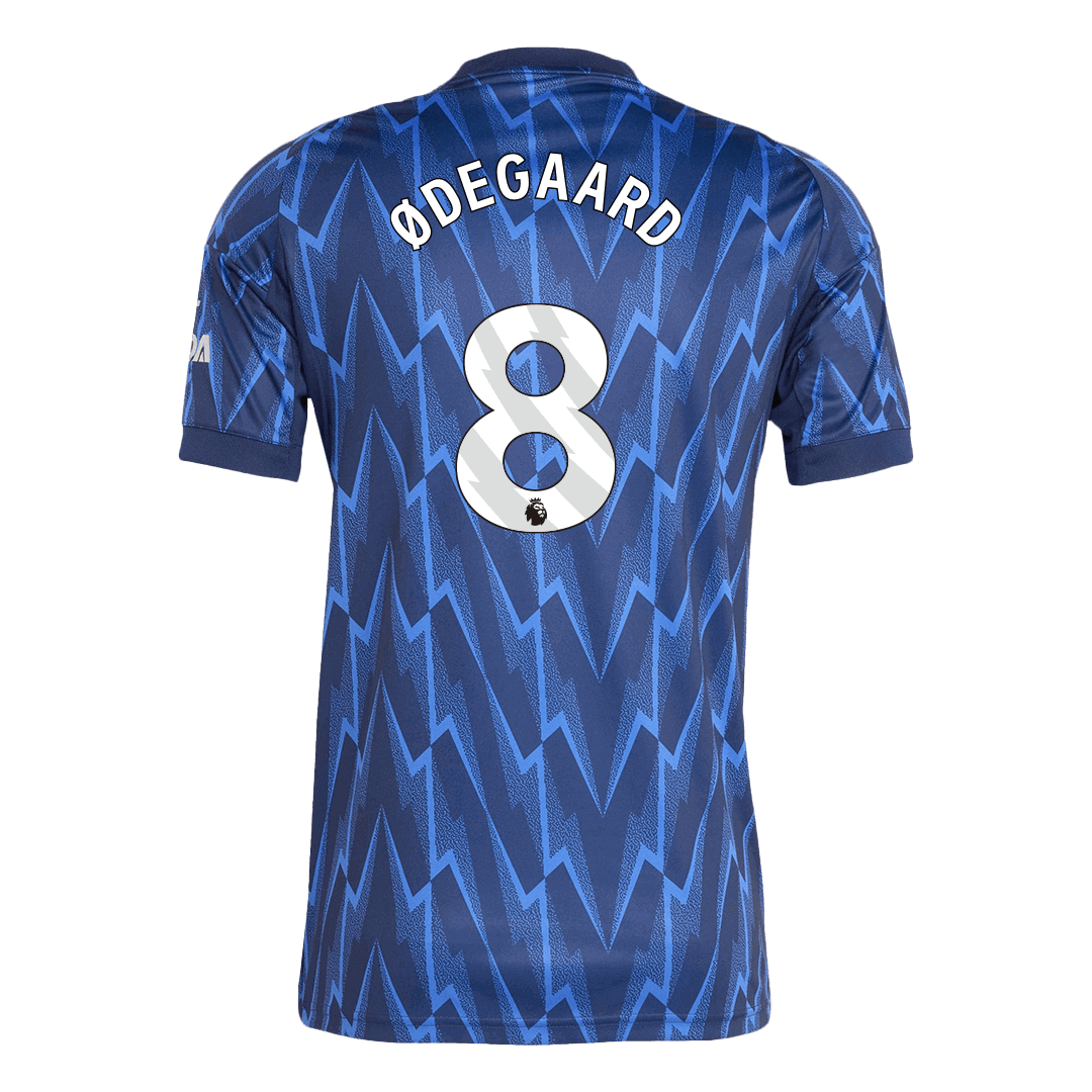 ØDEGAARD #8 Arsenal Idegenbeli Soccer Mez 2025/26 Kék