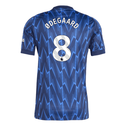 ØDEGAARD #8 Arsenal Idegenbeli Soccer Mez 2025/26 Kék