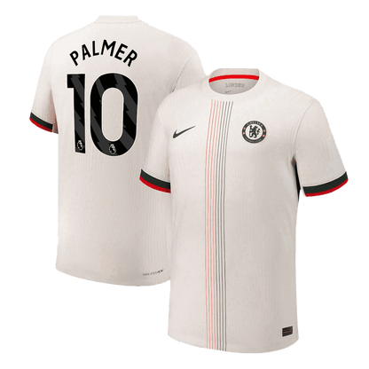 PALMER #10 Hiteles Chelsea Idegenbeli Soccer Mez 2025/26 Fehér