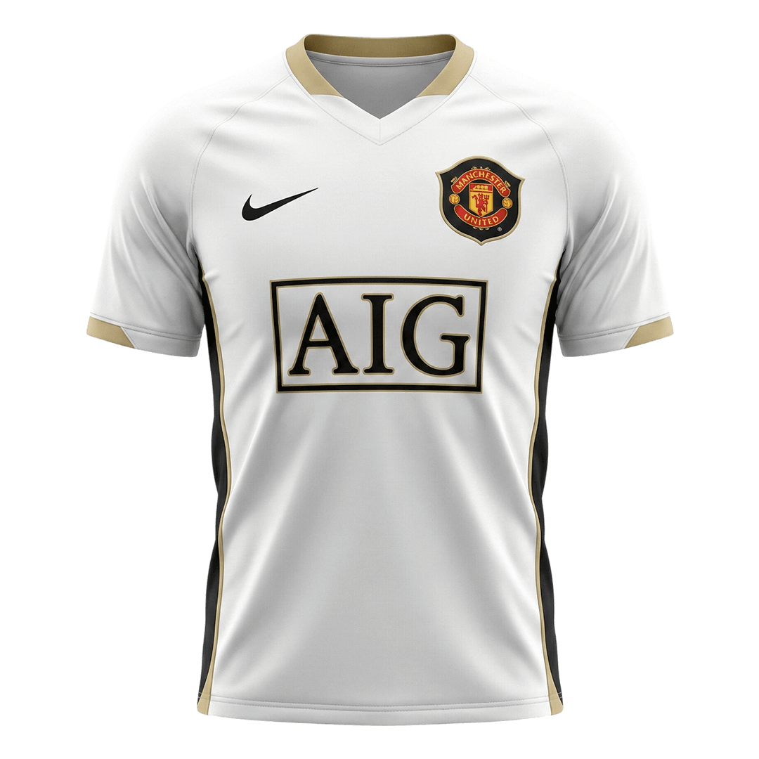 Manchester United Idegenbeli Retro Futball Mez 2006/07 Fehér 2025/26