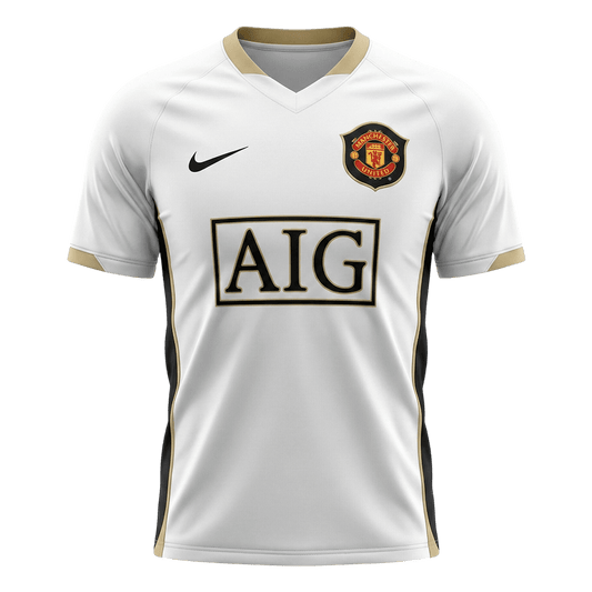 Manchester United Idegenbeli Retro Futball Mez 2006/07 Fehér 2025/26