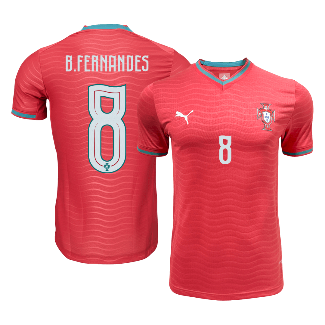 B.FERNANDES #8 Portugal Játékos Verzió Hazai Mez World Cup 2026 Piros