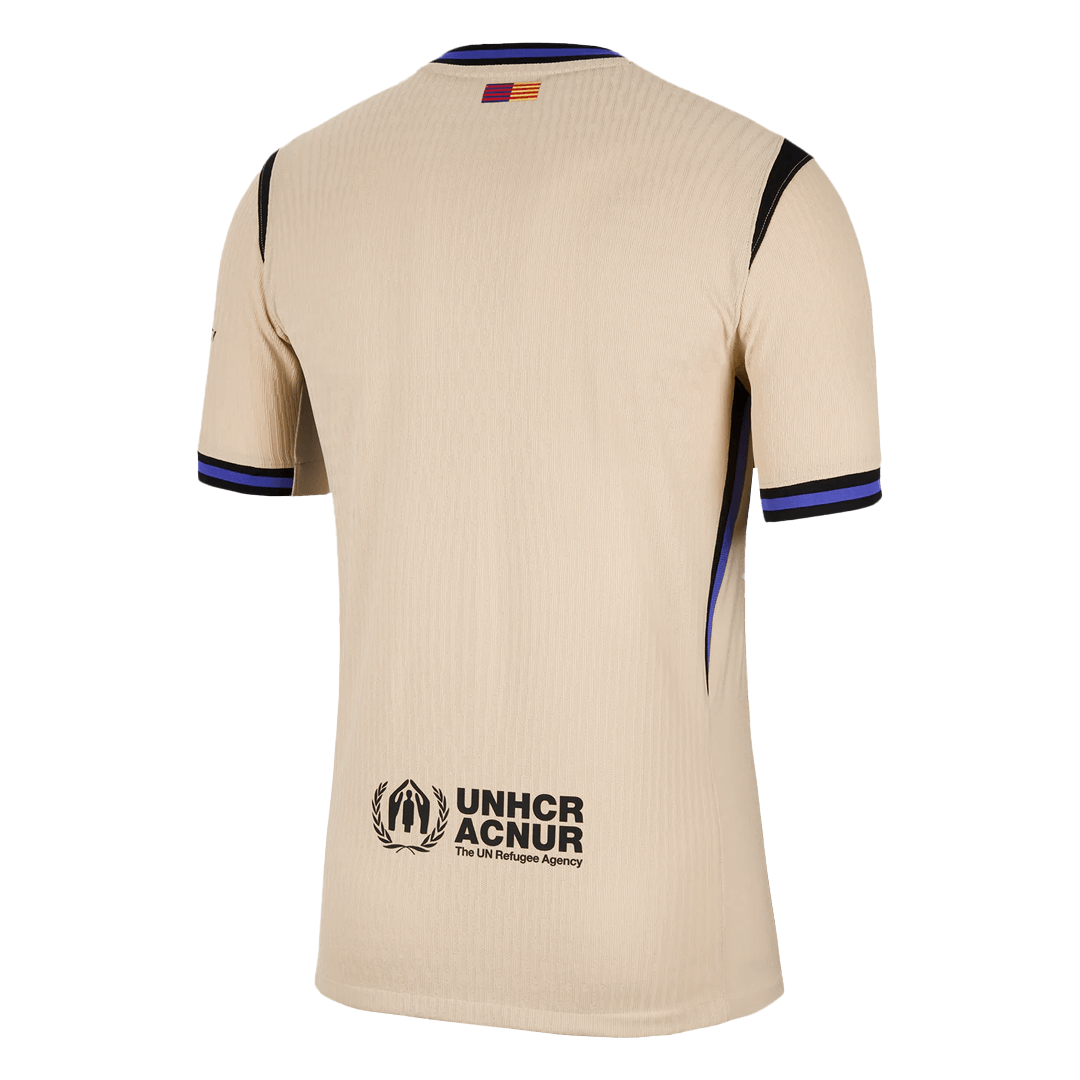 Hiteles Barcelona Idegenbeli Soccer Mez 2025/26 Sárga