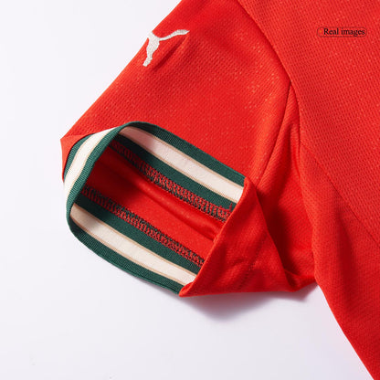 Női RONALDO #7 Portugal Otthon Futball Mez 2025 Piros