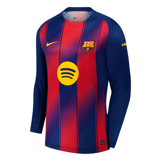Barcelona 
Otthon 
Hosszú Ujjú Futball Mez 
2025/26 
 
 
 Piros&Kék
