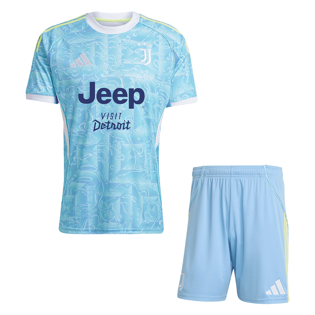 Juventus Idegenbeli Mez Szett (Mez+Nadrág) 2025/26 Kék