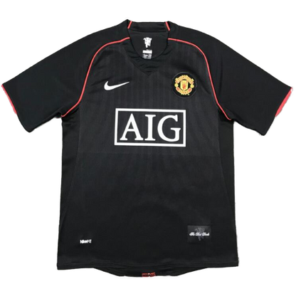 Manchester United Idegenbeli Retro Futball Mez 2007/08 Fekete