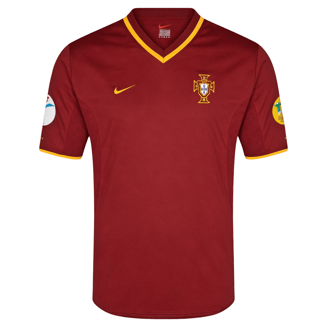 Portugal Hazai Retro Futball Mez 2000 Piros