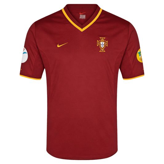 Portugal Hazai Retro Futball Mez 2000 Piros