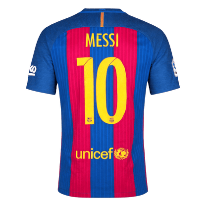 MESSI #10 Barcelona Hazai Retro Futball Mez 2016/17 Piros&Kék