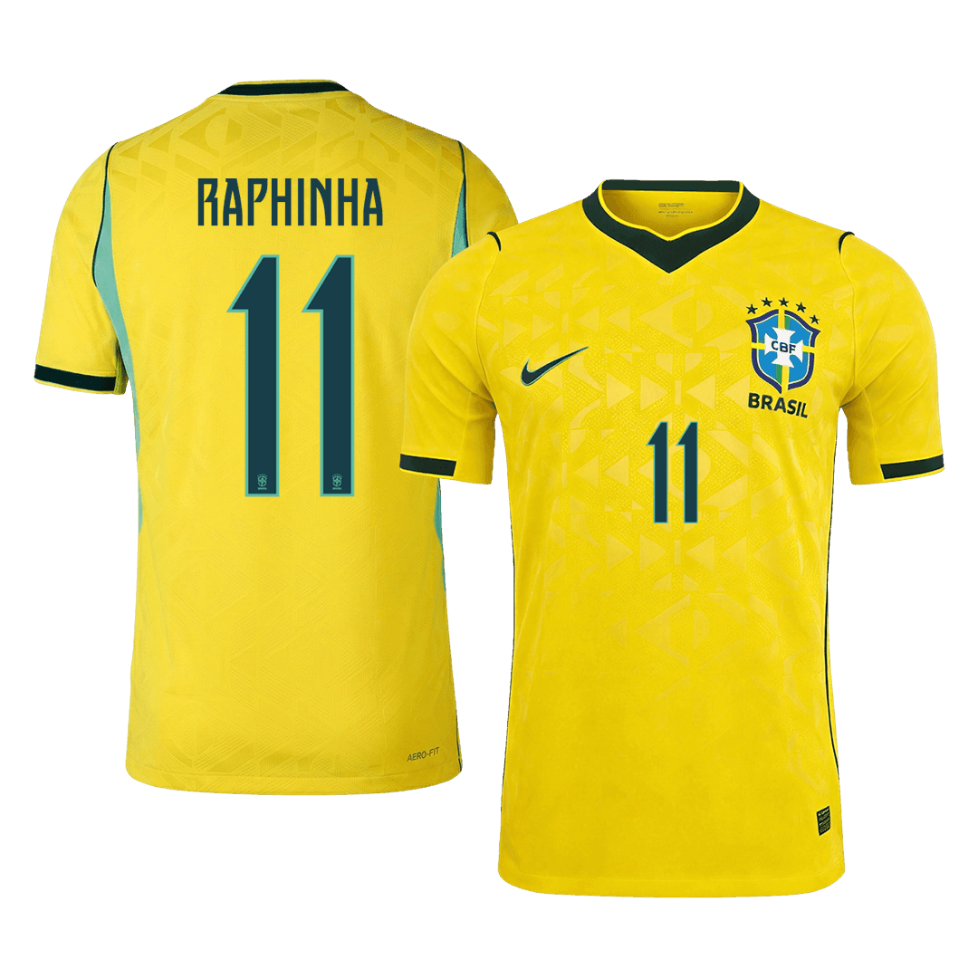 RAPHINHA #11 Brazil Játékos Verzió Hazai Mez Világbajnoki 2026 Sárga