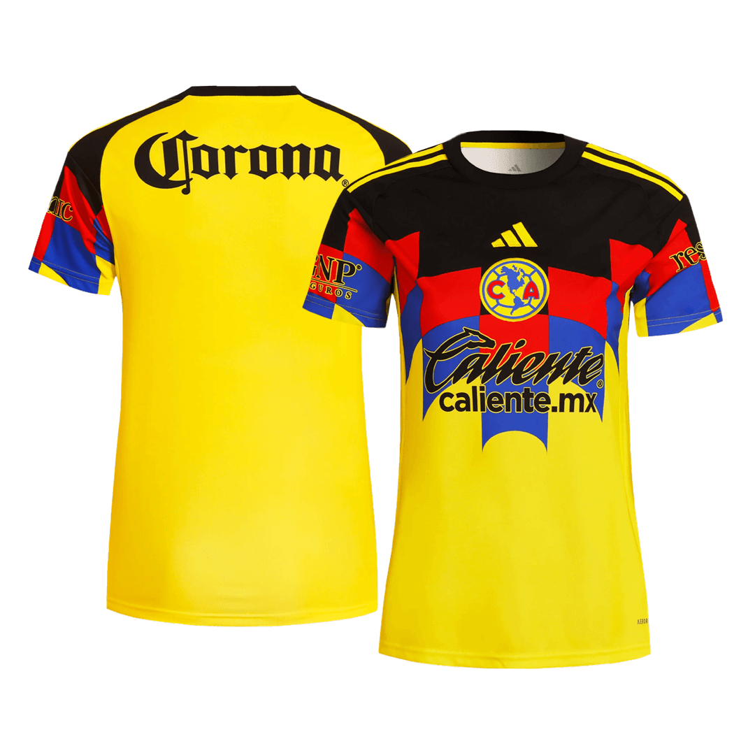Női Club America Mez 2025/26 Sárga