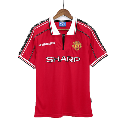Manchester United Otthon Retro Futball Mez 98/00 Piros