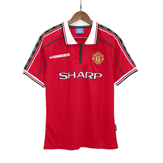 Manchester United Otthon Retro Futball Mez 98/00 Piros