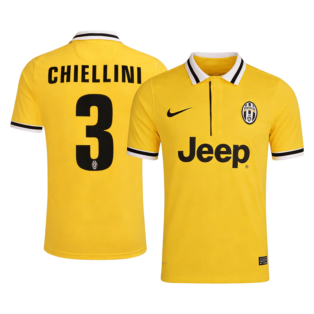 CHIELLINI #3 Juventus Idegenbeli Retro Futball Mez 2013/14
