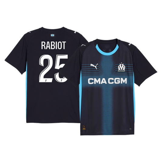 RABIOT #25 Marseille Idegenbeli Mez 2025/26 Sötétkék