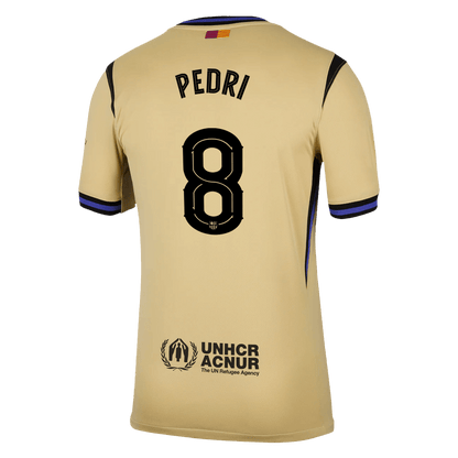 PEDRI #8 Barcelona 
 Idegen 
 Futball Mez 
2025/26 
 Sárga 
 
 
- UCL