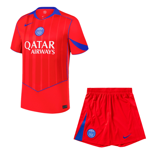 PSG Idegenbeli Harmadik Mez Szett (Mez+Nadrág) 2025/26 Piros