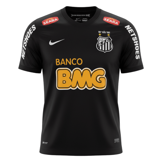 Santos FC Idegenbeli Retro Futball Mez 2011/12 Fekete 2025/26