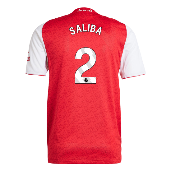 SALIBA #2 Arsenal Játékos Otthon Mez 2025/26 Piros