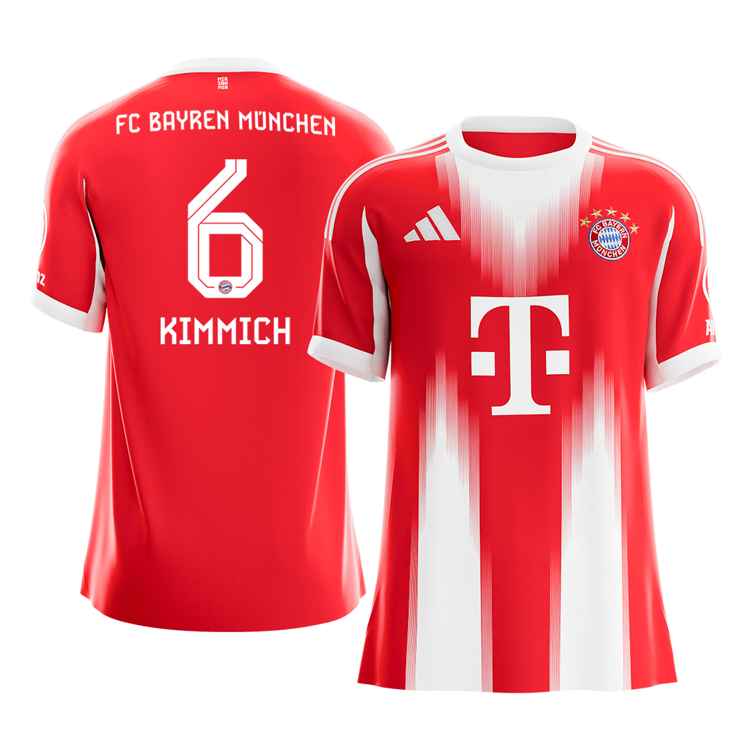 KIMMICH #6 Bayern Munich
 Otthon Futball Mez 2025/26 Piros