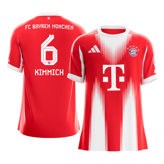 KIMMICH #6 Bayern Munich
 Otthon Futball Mez 2025/26 Piros