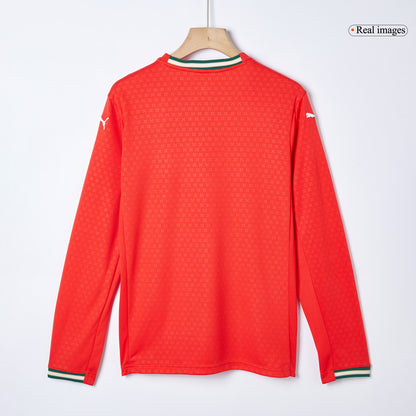 Portugal Otthon Hosszú Ujjú Mez 2025-Piros