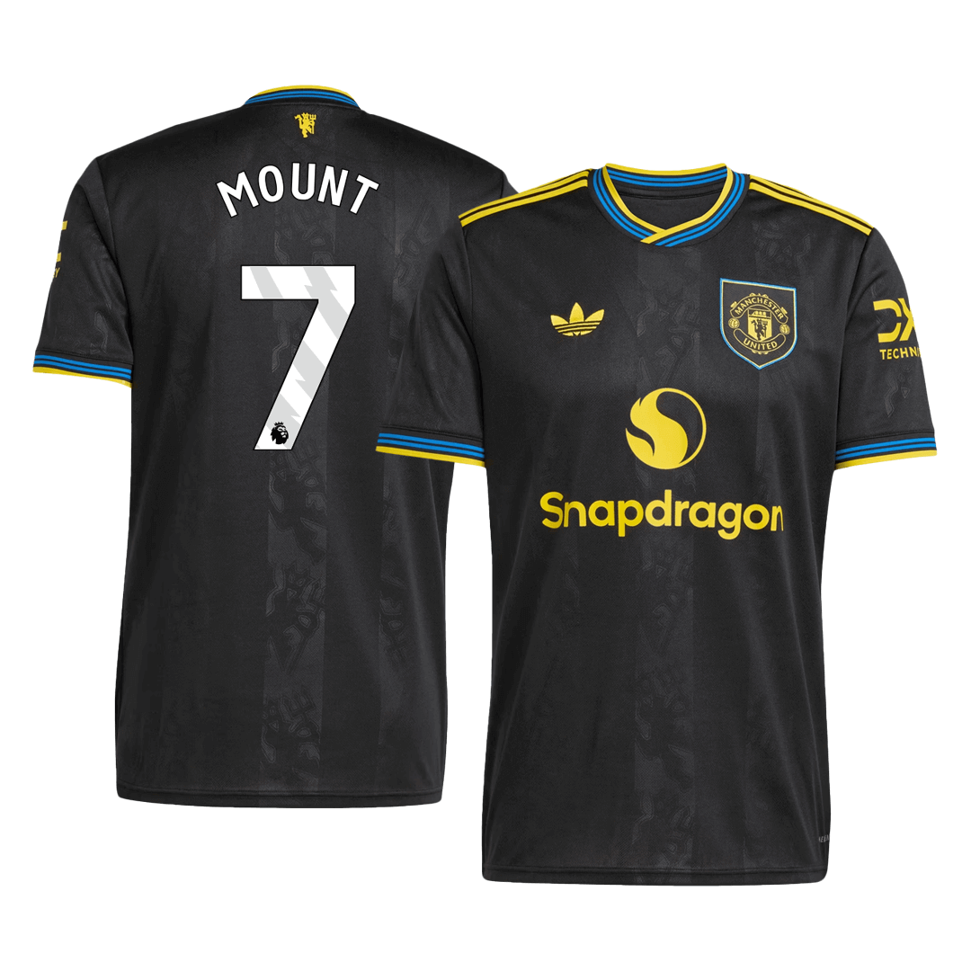 MOUNT #7 Manchester United Idegenbeli Harmadik Mez 2025/26 Fekete
