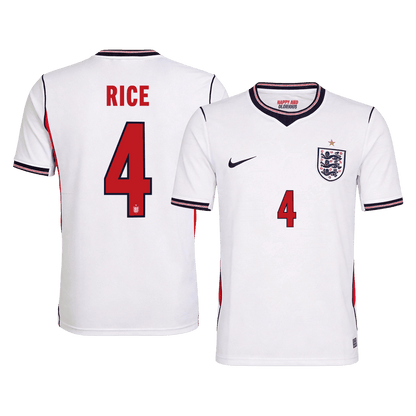RICE #4 England Hazai Világbajnoki Mez 2026 Fehér