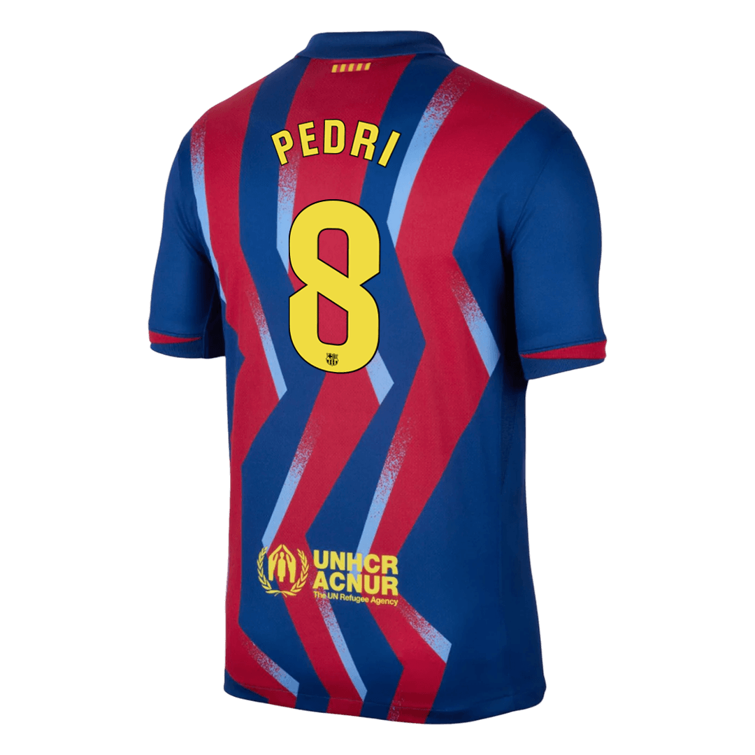 PEDRI #8 Barcelona Negyedik Mez 2025/26 Piros&Kék