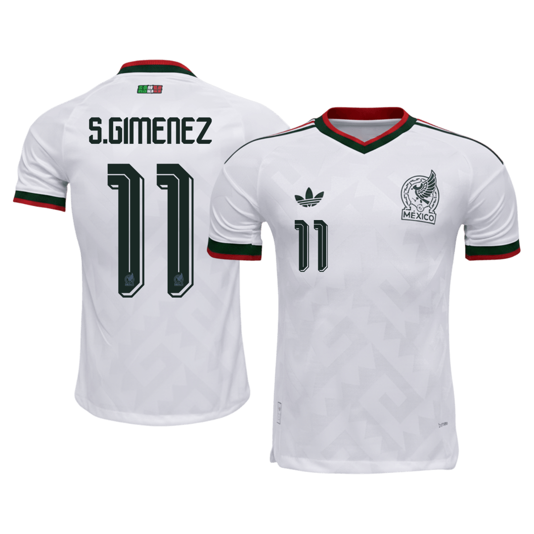 S.GIMENEZ #11 Mexico Játékos Verzió Idegenbeli Mez Világbajnoki 2026 Fehér