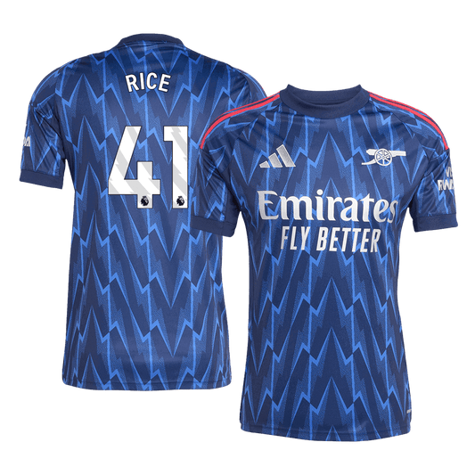RICE #41 Arsenal Idegenbeli Soccer Mez 2025/26 Kék
