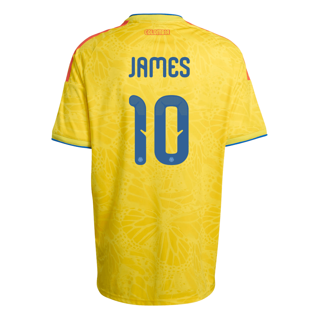 JAMES #10 Colombia Otthon Mez 2026 Sárga