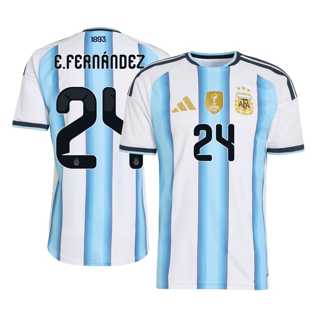 E. FERNÁNDEZ #24 Argentina Játékos Verzió Hazai Mez Világbajnoki 2026