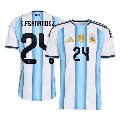 E. FERNÁNDEZ #24 Argentina Játékos Verzió Hazai Mez Világbajnoki 2026