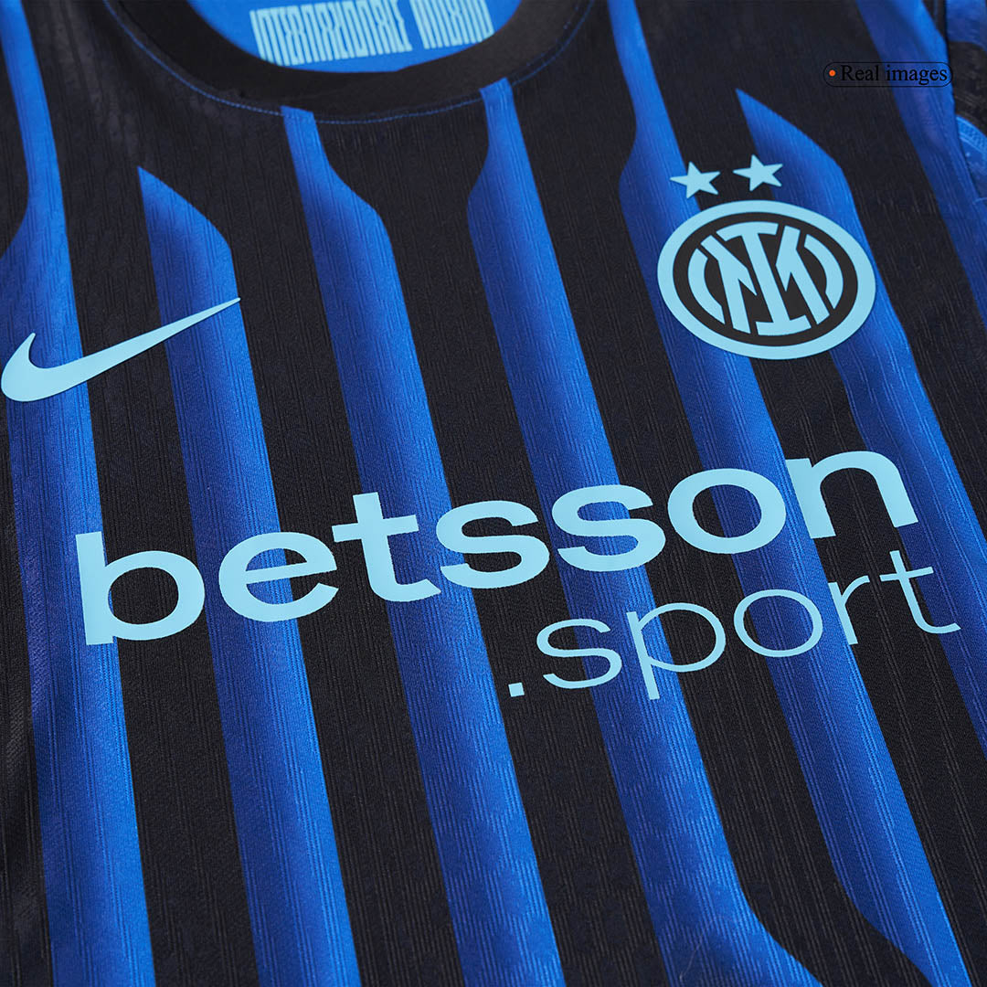 LAUTARO #10 Hiteles Inter Milan Otthon Soccer Mez 2025/26 Kék&Fekete