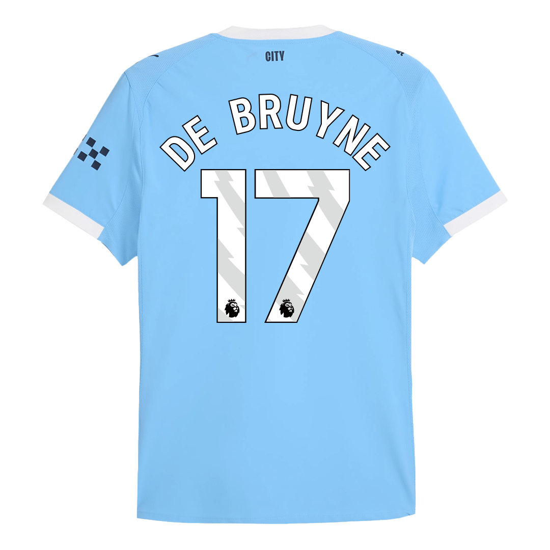 DE BRUYNE #17 Manchester City Játékos Otthon Mez 2025/26 Kék