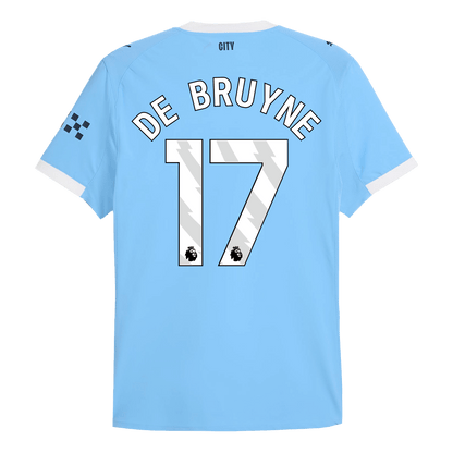 DE BRUYNE #17 Manchester City Játékos Otthon Mez 2025/26 Kék