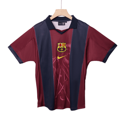 Barcelona Otthon Retro Futball Mez 2000/01 Piros&Kék