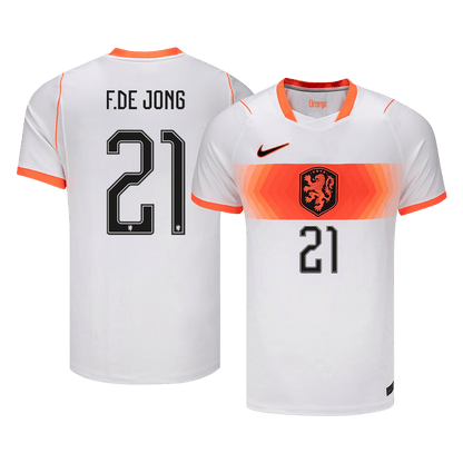 F.DE JONG #21 Netherlands Idegenbeli Mez 2026 Fehér