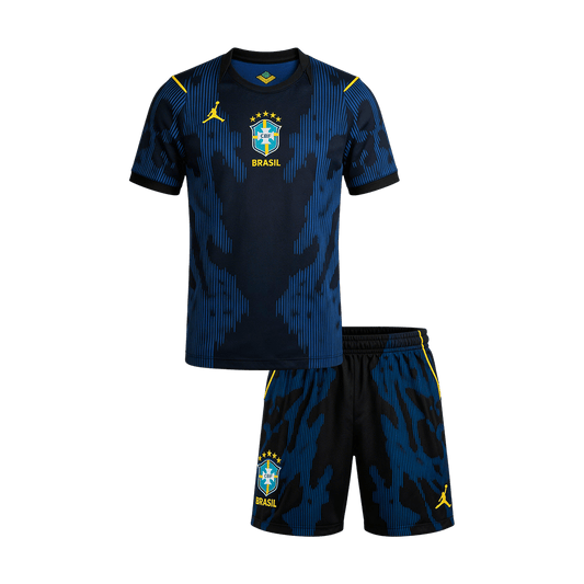 Brazil Gyerek Idegenbeli Világbajnoki Mez Készlet(Mez+Nadrág) 2026 Sötétkék