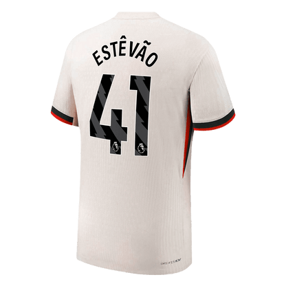 ESTÊVÃO #41 Chelsea Játékos Idegenbeli Mez 2025/26 Fehér