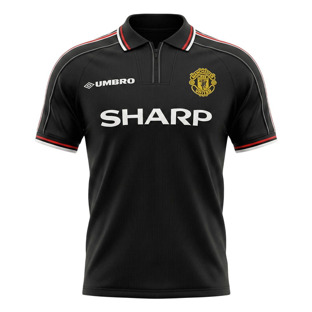 Manchester United Idegenbeli Retro Futball Mez 1998 Fekete 2025/26